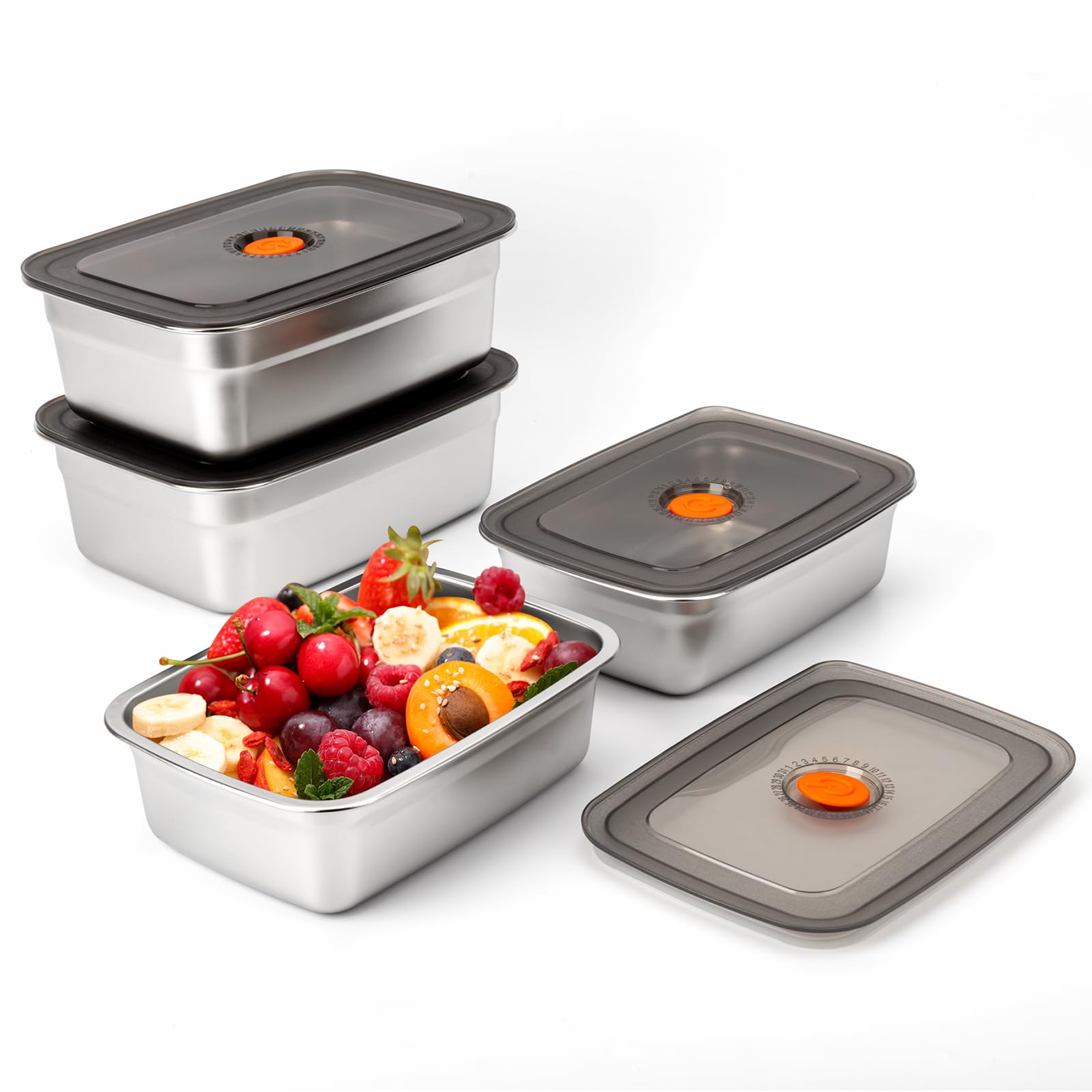 Stainless Bento Box - Lancheira de acampamento de aço inoxidável