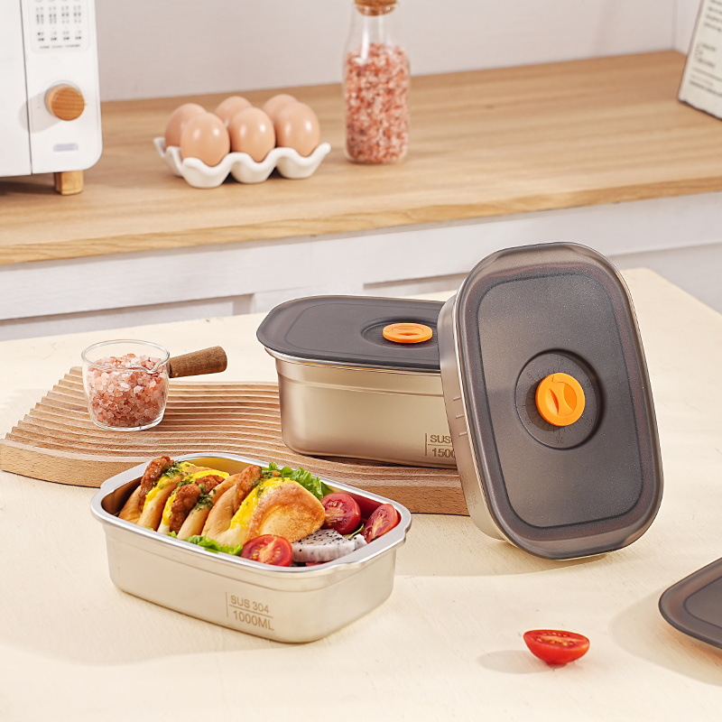 Stainless Bento Box - 304 caixa de almoço de aço