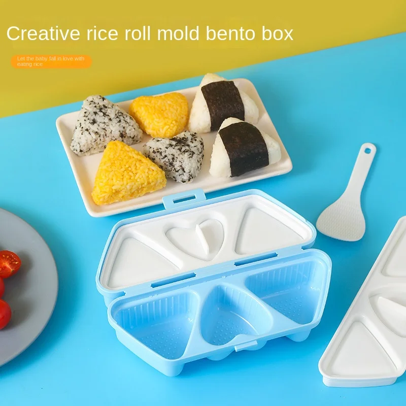 Meal Prep With Rice - Dobrável portátil triângulo amor sushi arroz