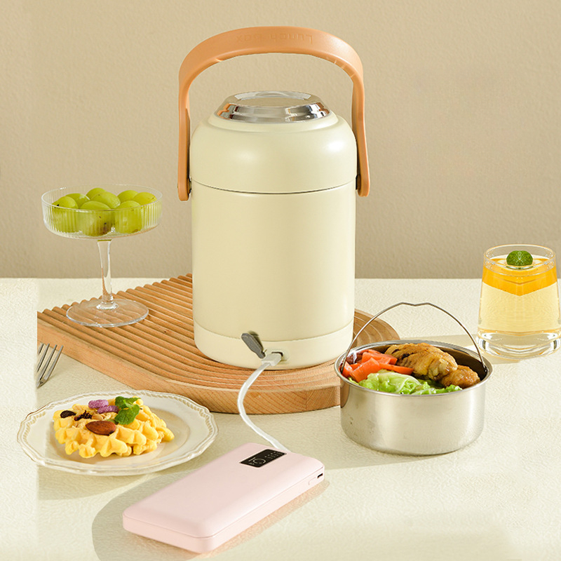 Stainless Bento Box - Marmita Elétrica USB de Grande Capacidade