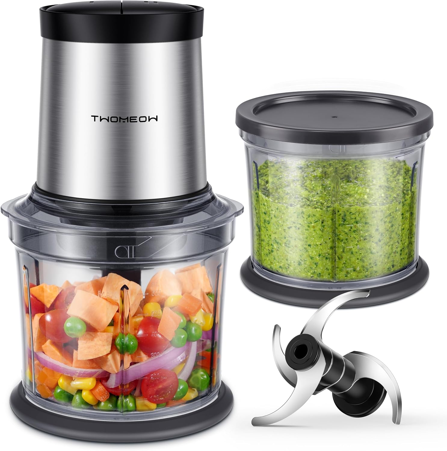 Veggie Chopper Cup - Processador de Alimentos Elétrico 4 em