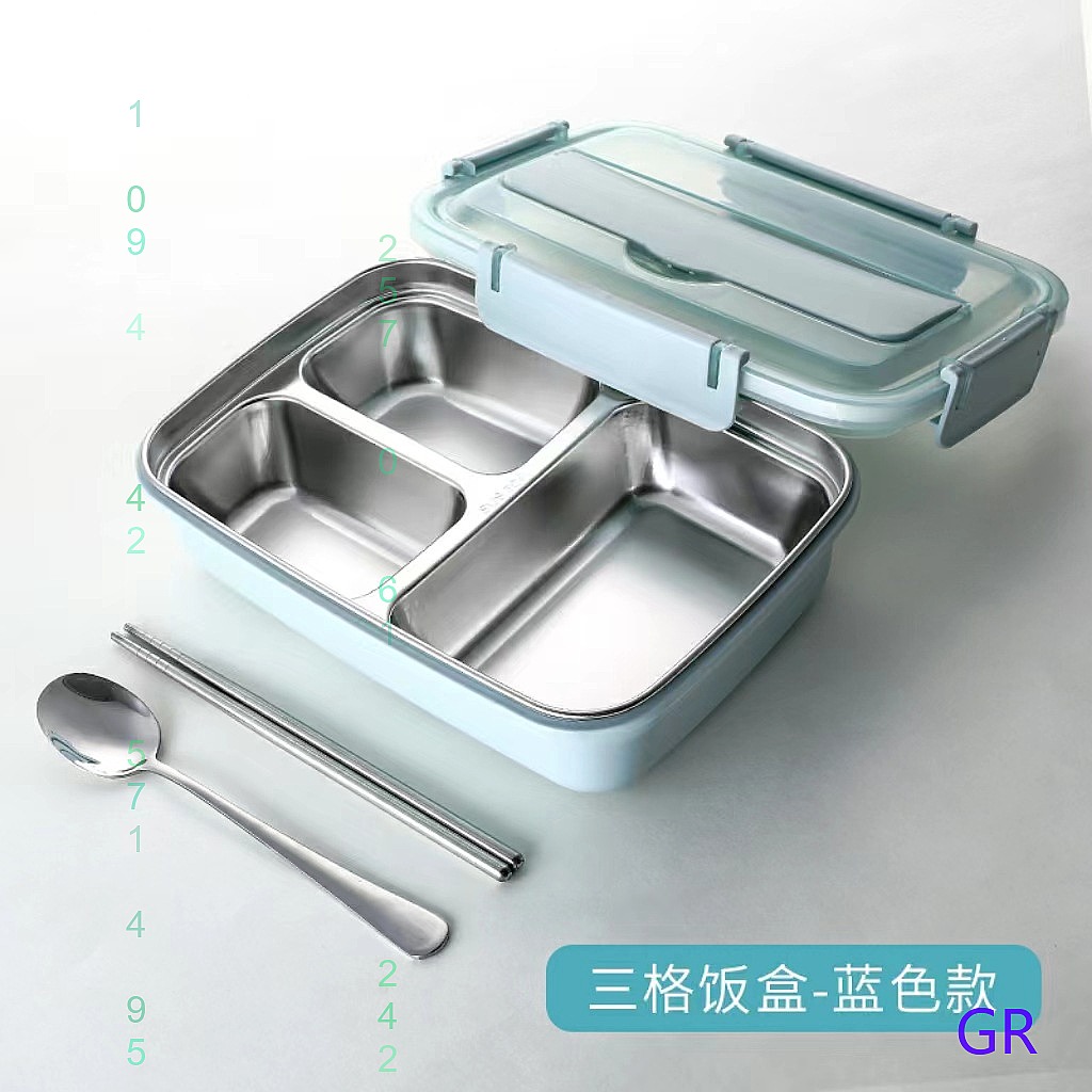 Stainless Bento Box - Caixa de Almoço Portátil para Estudantes,