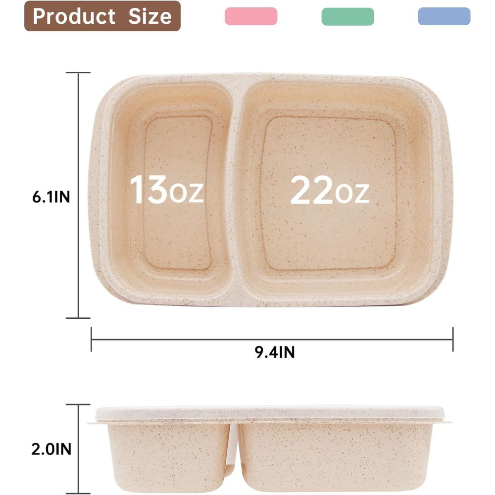 Conjunto de 4 Caixas de Almoço - Meal Prep Containers avaliação e preço