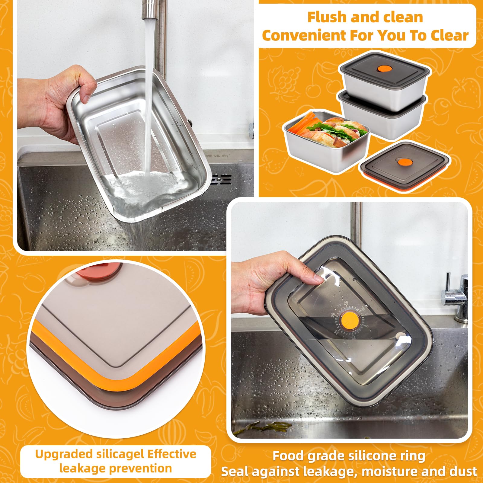 Lancheira de acampamento de aç - Stainless Bento Box avaliação e preço