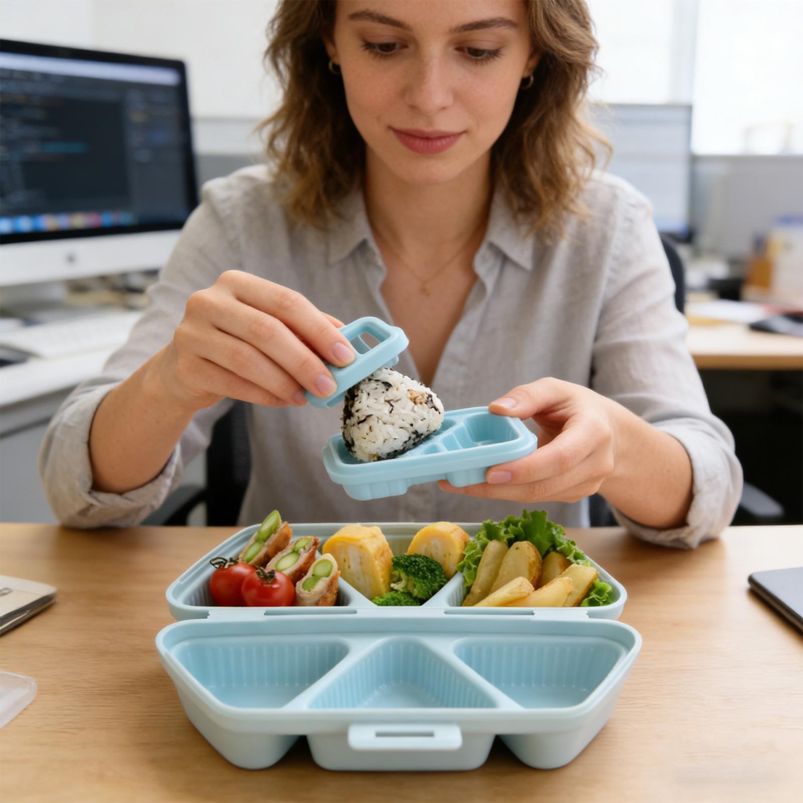 Molde de bola de arroz, 6 cavi - Meal Prep Japanese Food avaliação e preço