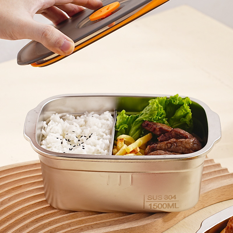 304 caixa de almoço de aço ino - Stainless Bento Box avaliação e preço