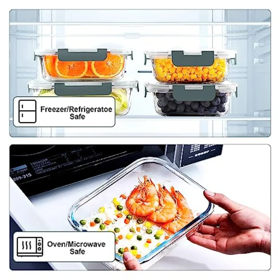 Conjunto de 10 Recipientes de  - Meal Prep Containers avaliação e preço