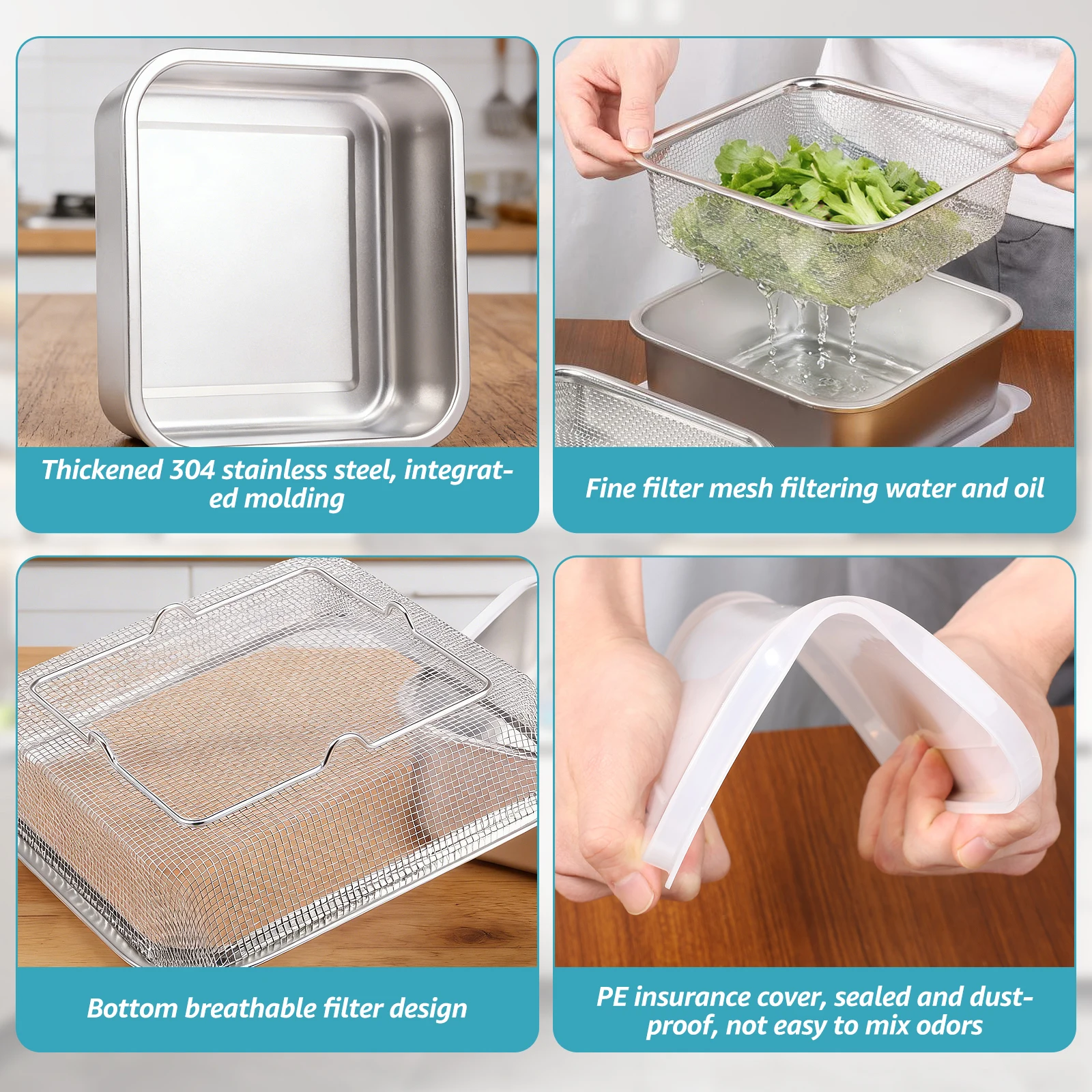 Conjunto 2 em 1 de Tigela Quad - Meal Prep With Rice avaliação e preço