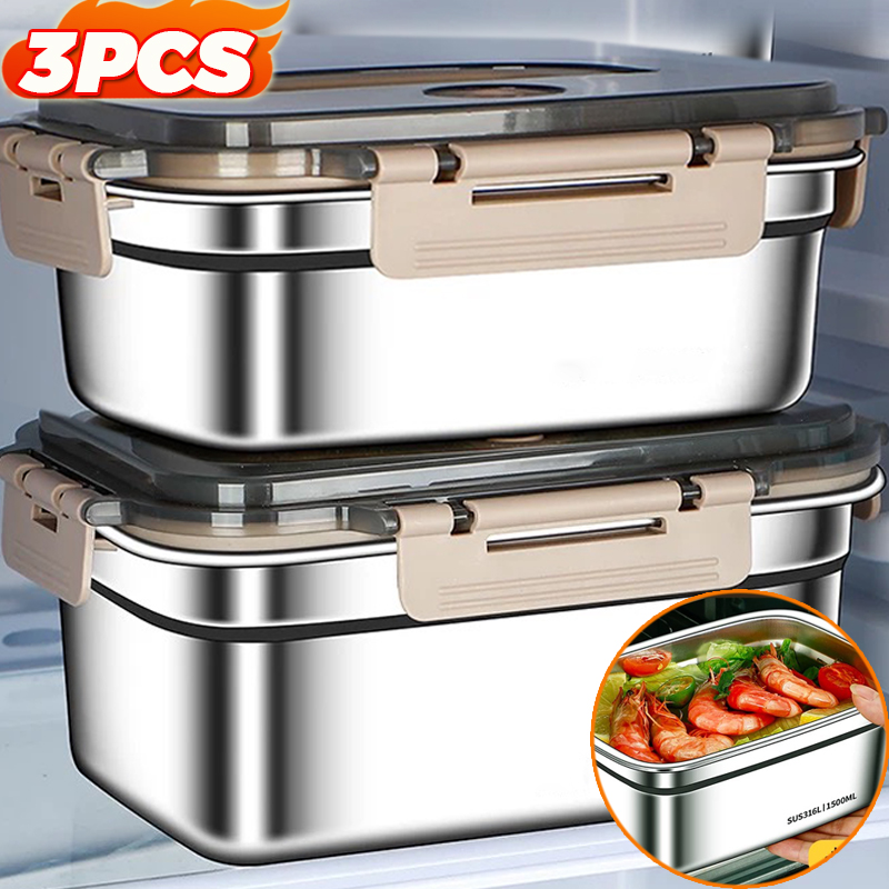 Caixa Bento de Grande Capacida - Stainless Bento Box avaliação e preço