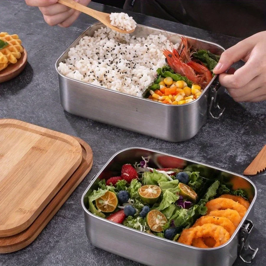Nova lancheira com tampa de ba - Stainless Bento Box avaliação e preço