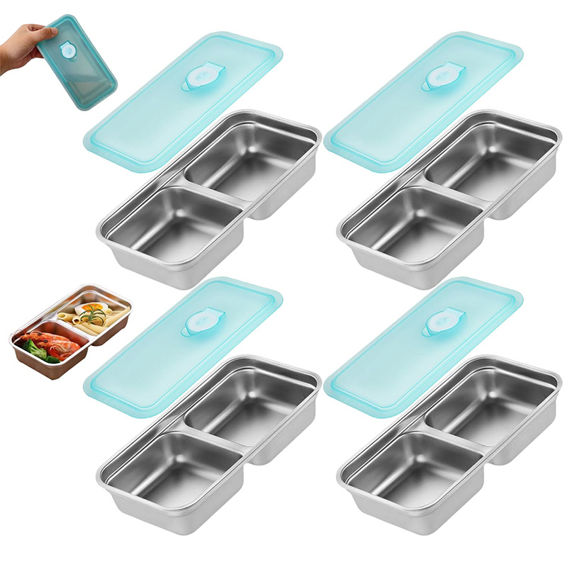 Portátil de aço inoxidável cai - Stainless Bento Box avaliação e preço