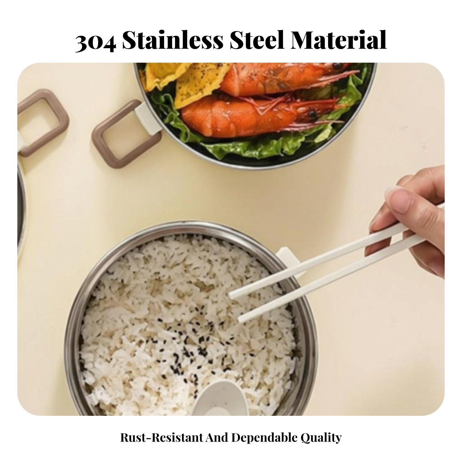 Marmita de Aço Inoxidável, Cai - Stainless Bento Box avaliação e preço