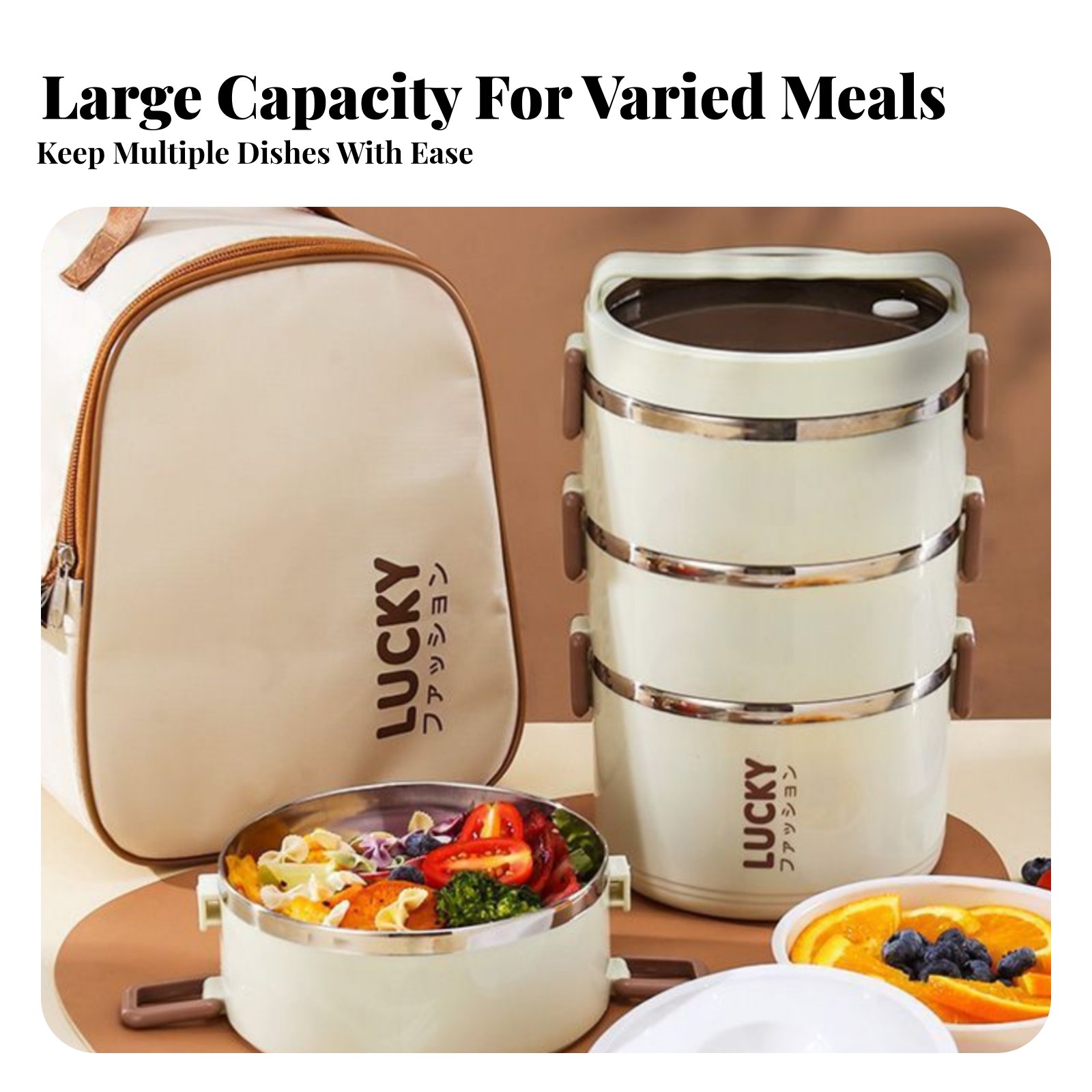 Marmita de Aço Inoxidável, Cai - Stainless Bento Box avaliação e preço