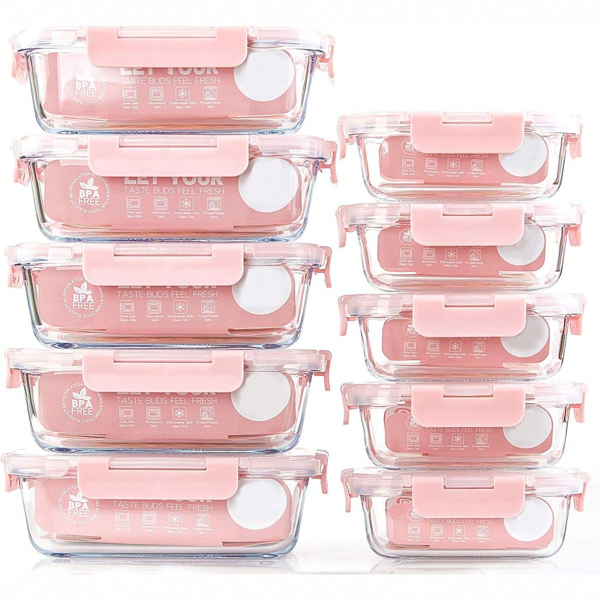Conjunto de 10 Recipientes de  - Meal Prep Containers avaliação e preço