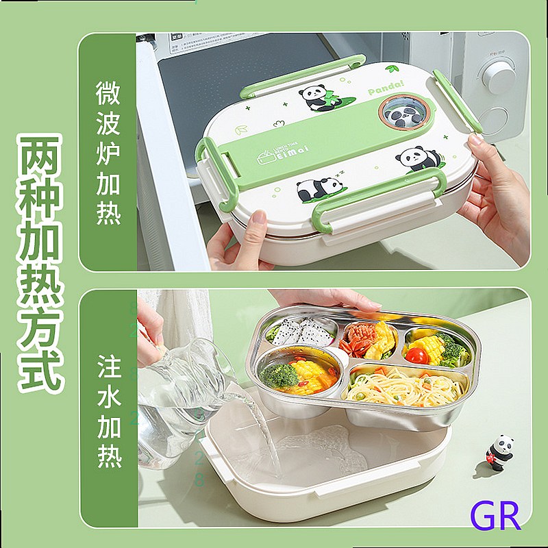 Caixa de Almoço Panda em Aço I - Stainless Bento Box avaliação e preço