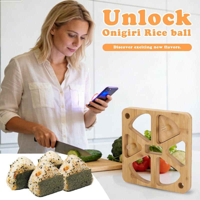 Molde de Madeira para Onigiri  - Meal Prep With Rice avaliação e preço